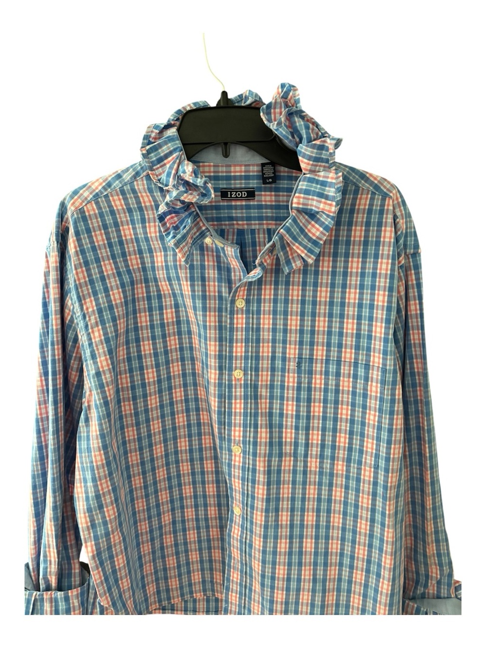 Izod Ruffled Collar Shirt for Wmen